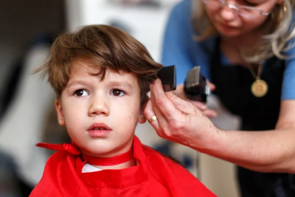 Haircut for little boy