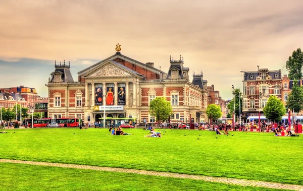 View of the Royal Concertgebouw, a concert hall in Amsterdam.