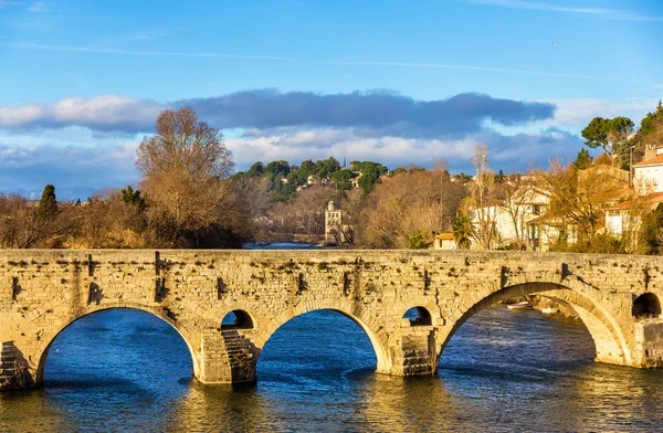 The Pont Vieux, a bridge over the Orb in Beziers, France