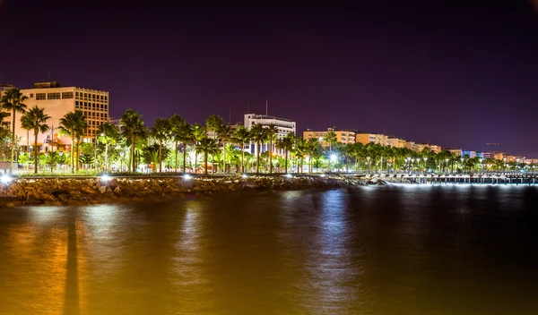 Seaside in Limassol at night - Cyprus