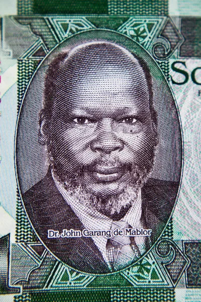 One Pound 2011 Banknote from South Sudan. Sudanese politician a