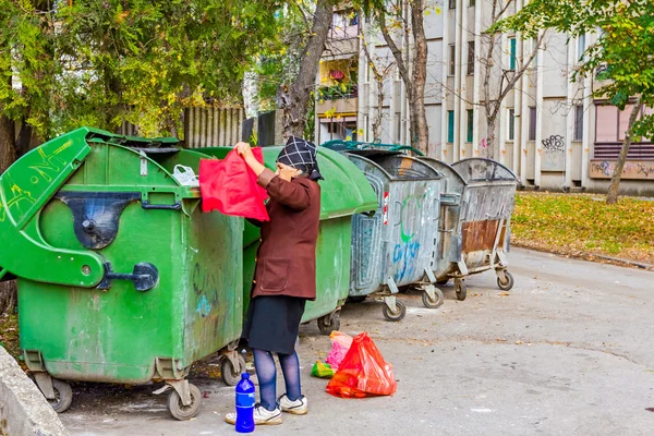 Woman in poverty