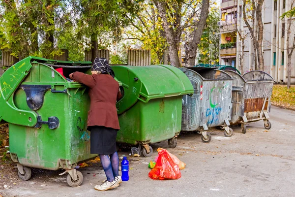 Woman in poverty