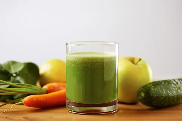 Homemade vegan green juice
