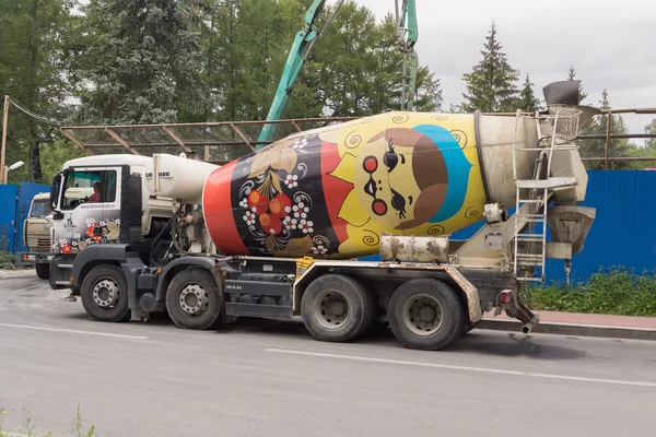 Concrete Mixer, which is painted as matryoshka