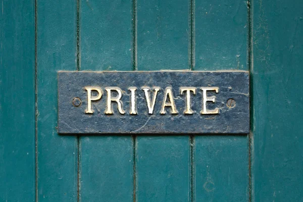 Private sign