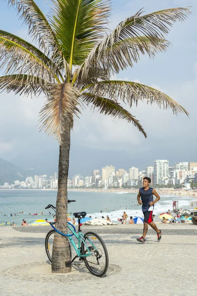 Brazilian Bike Rider Ipanema Beach Rio de Janeiro