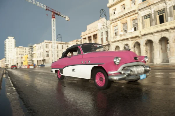 Vintage Pink American Car Taxi Havana Cuba