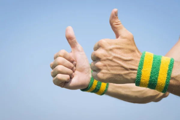 Brazilian Athlete Two Thumbs Up