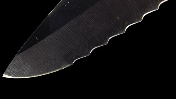 Rotary blade sharpening, macro photo