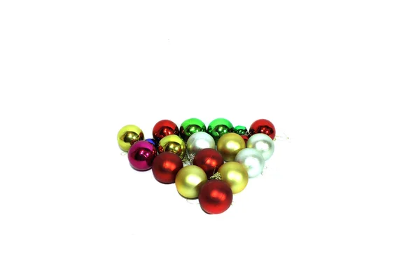 Christmas balls. Isolated object on white background.