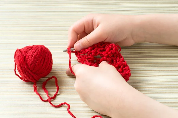 Children hand knit crochet