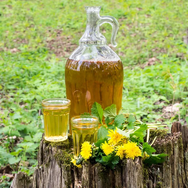 Original homemade dandelion wine