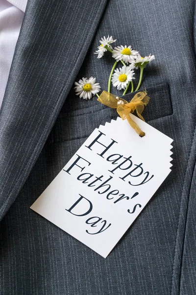 Congratulations to Father\'s day in the pocket of his jacket male