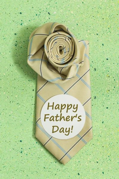 Composition for Father's day: tie and sticker