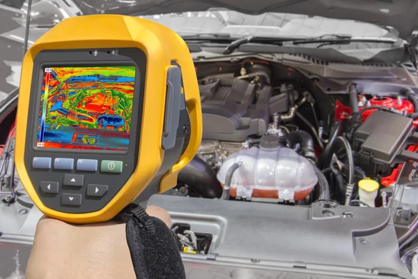 Recording Car Engine With Thermal Camera