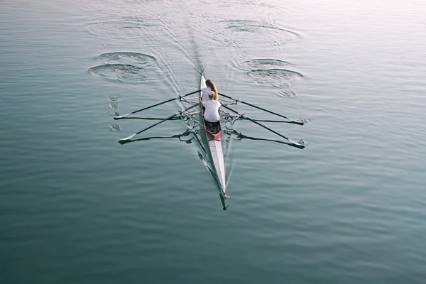 Rowing on the lake