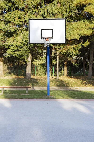 Outdoor basketball court