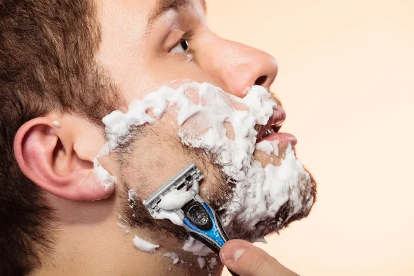 Man shaving