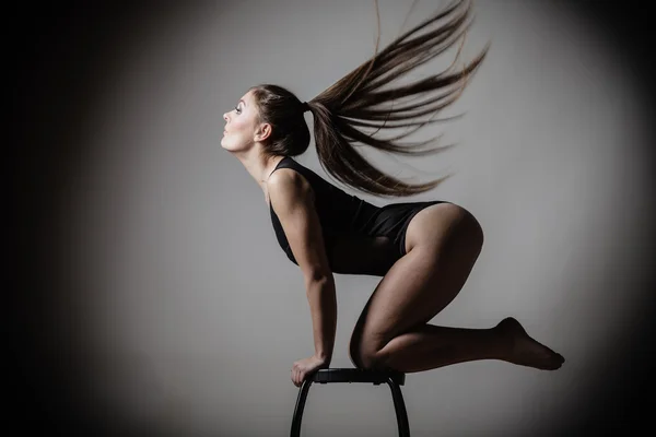 Atletic woman posing