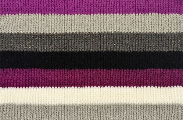 Color stripe wool scarf.