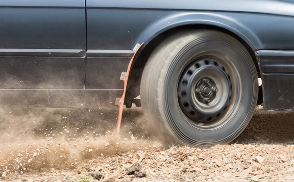 Rally Car speed in dirt road