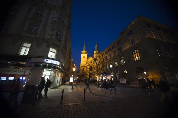 PRAGUE, March 18 :Old city open space of Praque at night on march 18, 2016 in Prague - Czech Republic