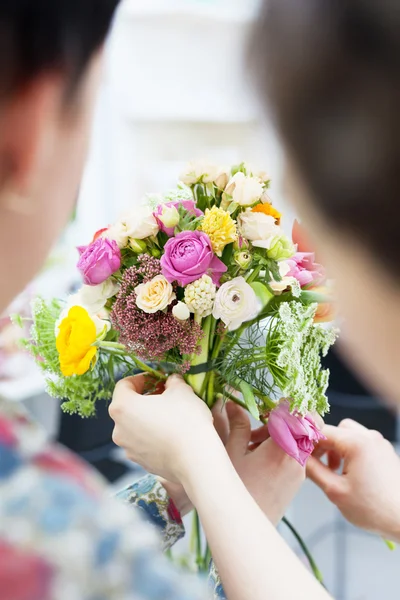 Two florists create amazing bouquet