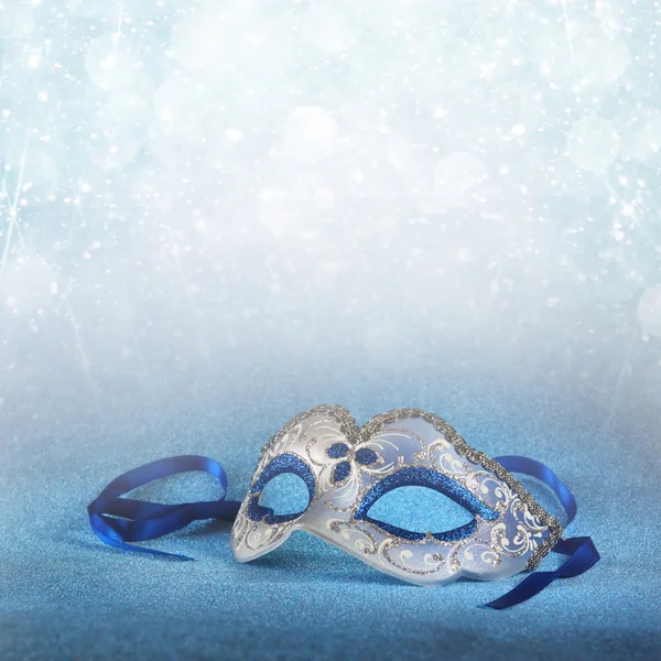 Blue female carnival mask