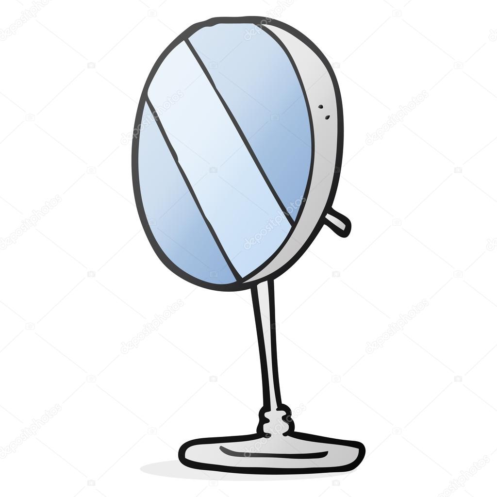 Espejo de baño dibujos animados — Archivo Imágenes Vectoriales #101974240