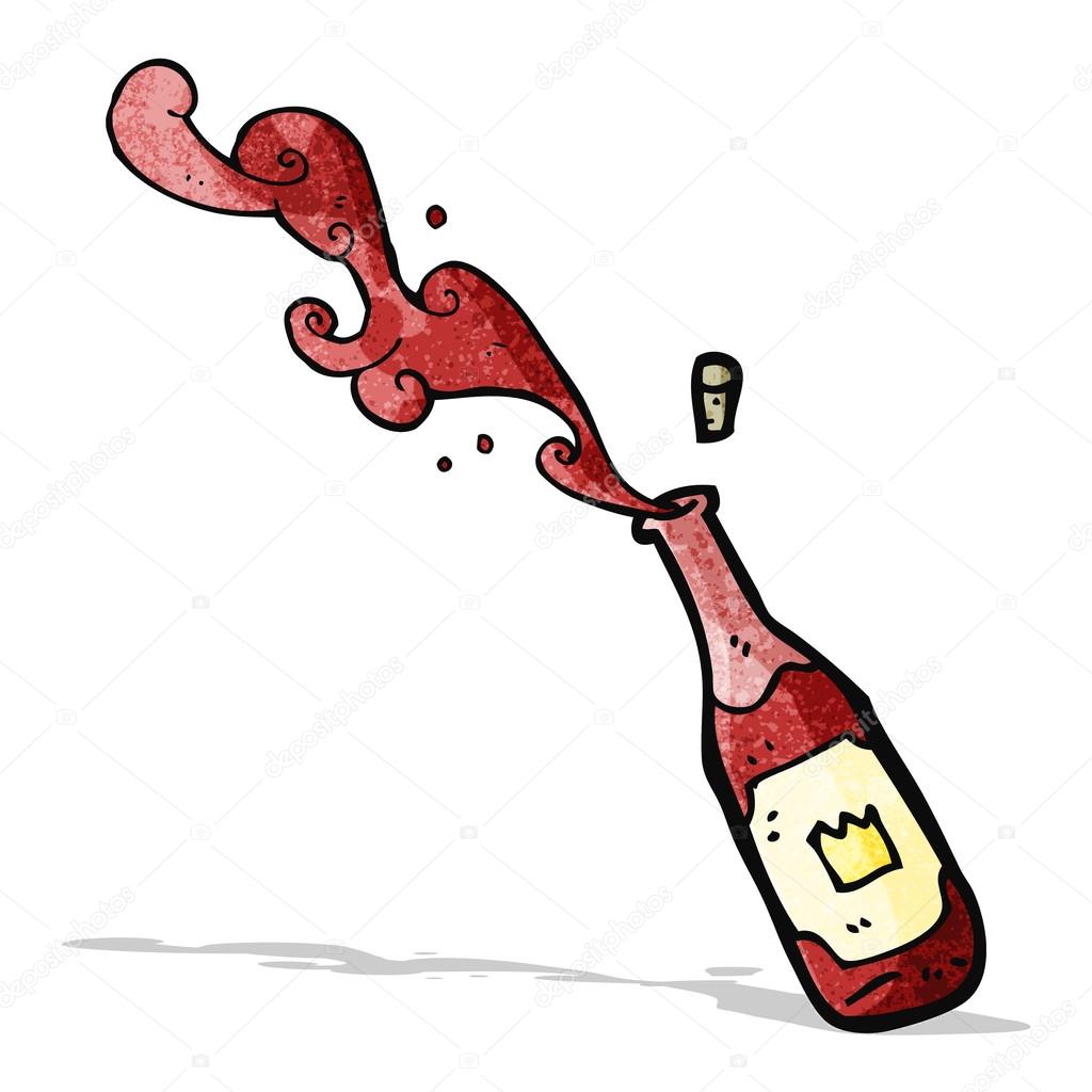 Dibujos animados de vino tinto — Vector de stock © lineartestpilot