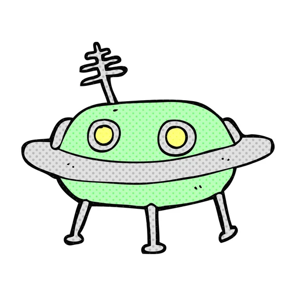 Cartoon alien spaceship