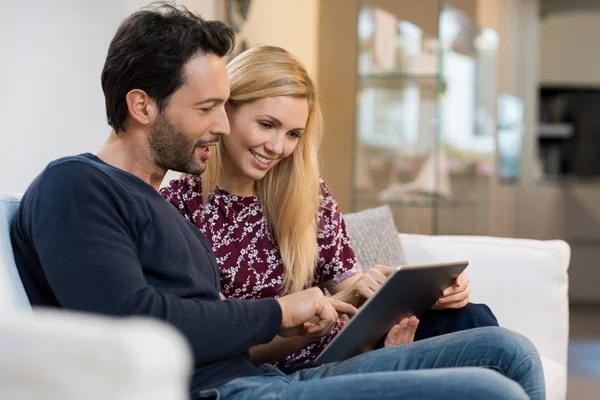 Couple surfing on the web