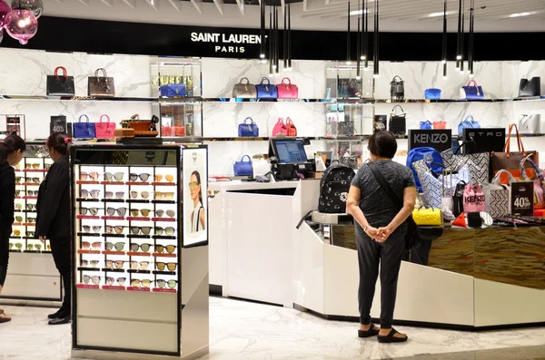 Customers shop in Changi Airport, Singapore
