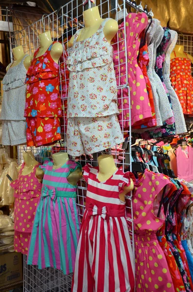Clothes for sale in Chatuchak Market in Bangkok
