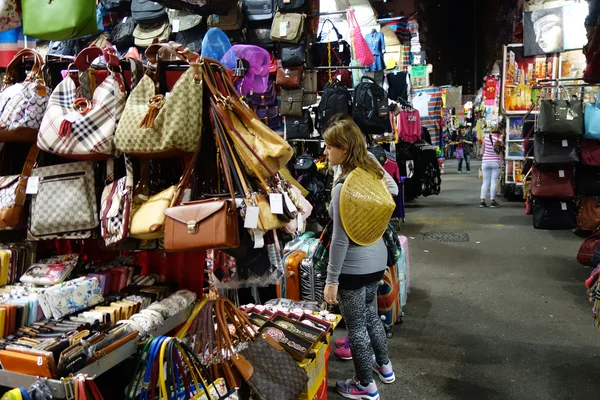 Tourist shops for bargain priced fashion and casual wear in Mong