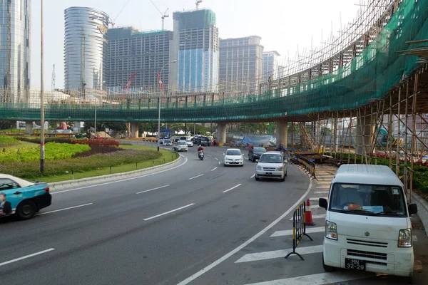 Overhead bridge is built to ease the traffic in Macau