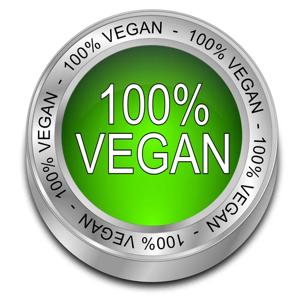 Hundred percent vegan button