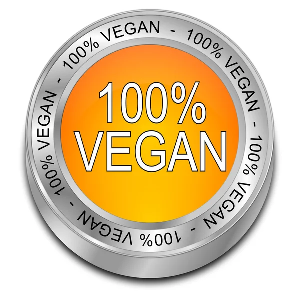 Hundred percent vegan Button