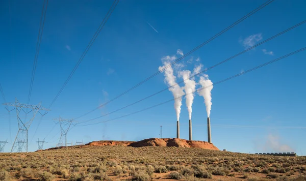 Coal power plant operate in desert