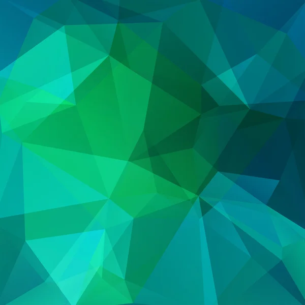 Abstract mosaic background. Triangle geometric background. Design elements. Vector illustration. Blue, green colors.