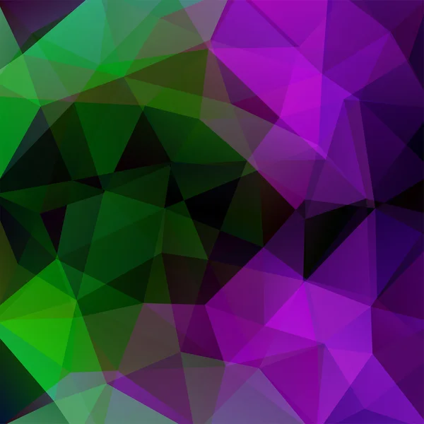 Background of geometric shapes. Black, green, pink, purple colors. Colorful mosaic pattern. Vector EPS 10. Vector illustration
