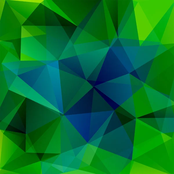 Abstract mosaic background. Green, blue colors. Triangle geometric background. Design elements. Vector illustration