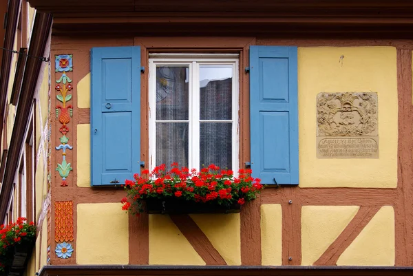 Rotenburg on Tauber, Germany, Bavaria, old city, window, window with a sun blind, sun blind,  old window