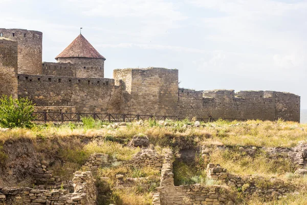 Old castle wall in Belgorod-Dnestrovsky, Odessa, Ukraine