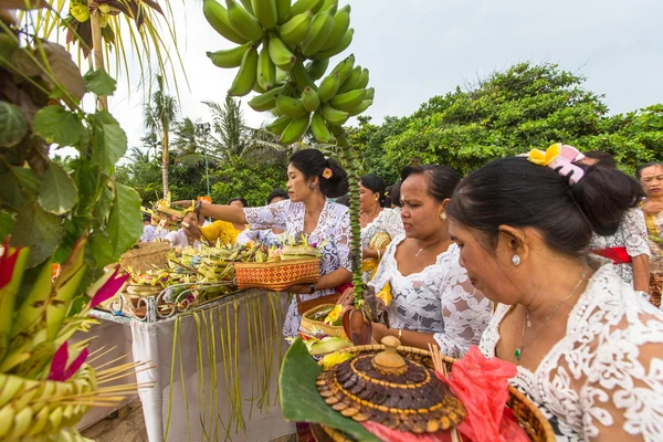 Unidentified people during Melasti Ritual.