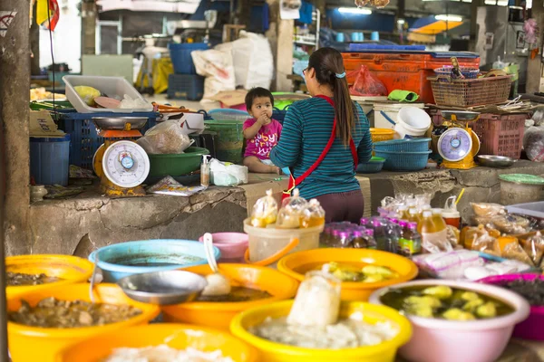 Unidentified woman seller on the Burmese