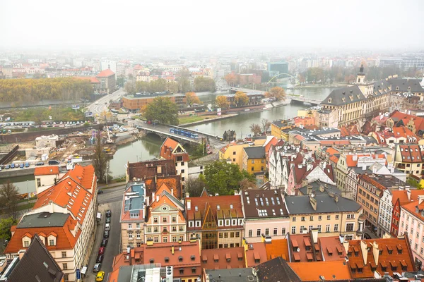 Top view of Wroclaw old town