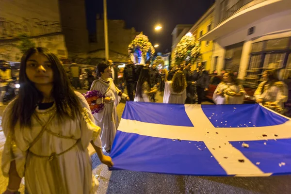 People during the celebration of Orthodox Easter