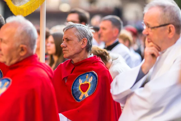 During the celebration the Feast of Corpus